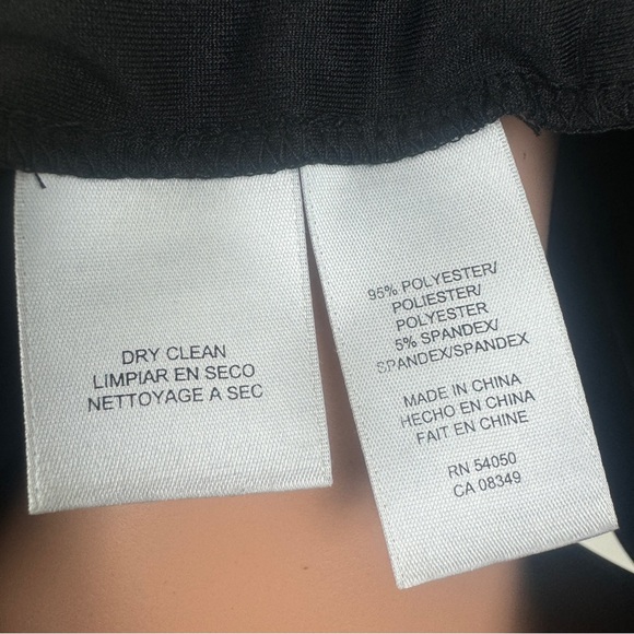 Women's Nine West Knee Length 3/4 Sleeve Ruched Accent Dress Size 4 Black - Picture 14 of 14